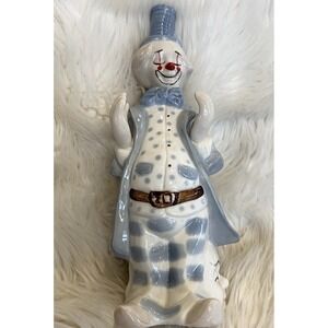 Duncan Royale Porcelain Clapping Clown Figure 10" Theatrical Style Blue Tails